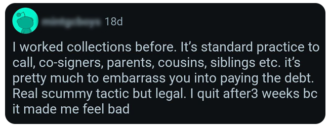 Reddit proof of collector tactics